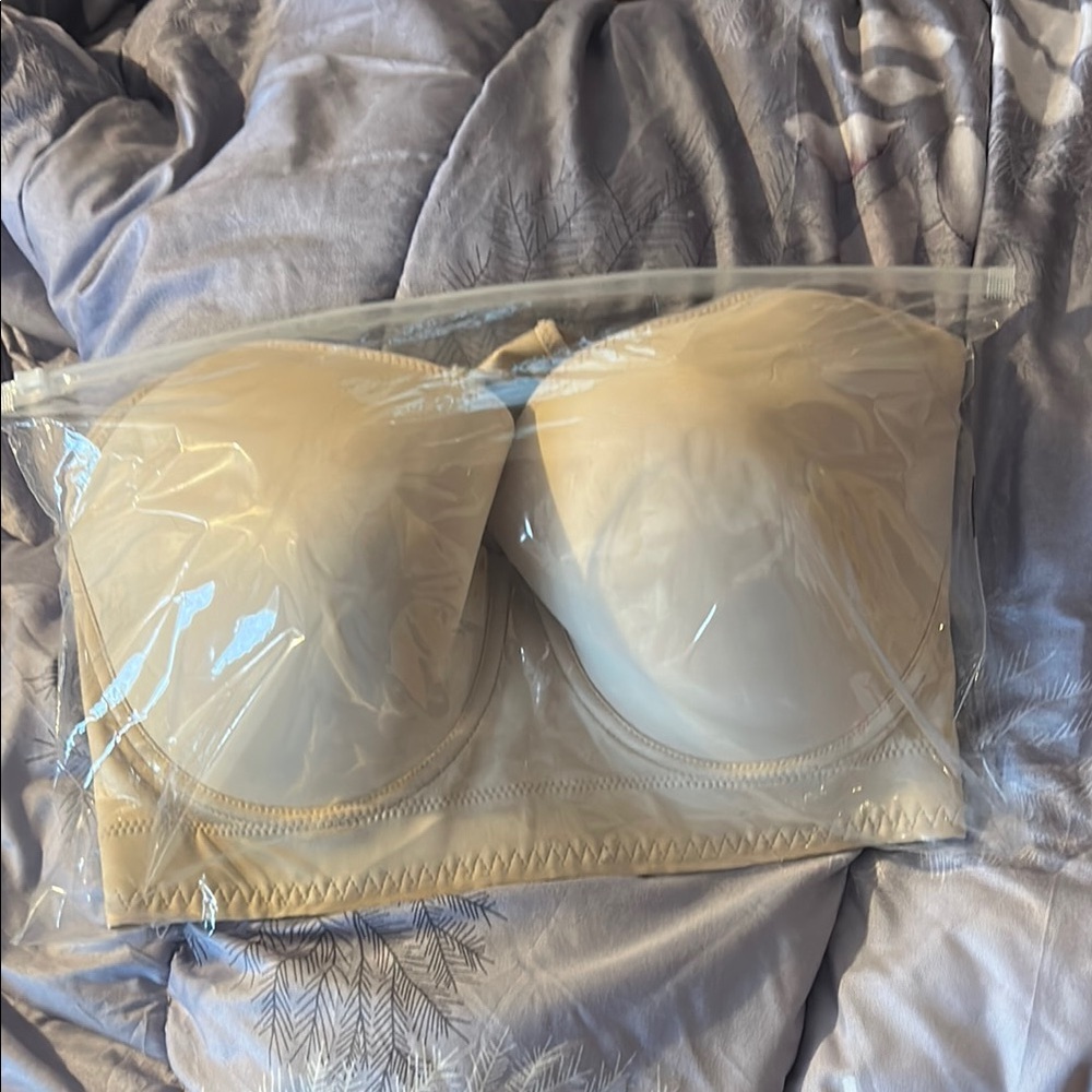 Cream Full Coverage Seamless Bra with Underwire